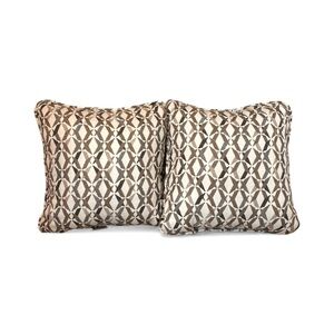 Sunbrella Elixir Stone Outdoor Corded Throw Pillows Set Of 2 New With Tags